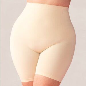 Shapermint Essentials High Waisted Shaper Shorts in Soft Cream Sz XL/2XL